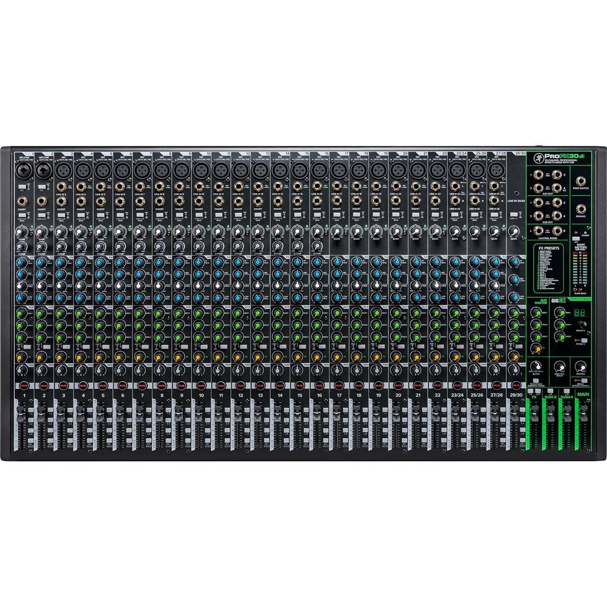 ⑤playMixer  MK-30 TRIO Mackie ProFX30v3 30-Channel Professional Analog Mixer with USB